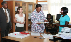 Meeting minister Naledi Pandor (Credit: Iimbovane archives)