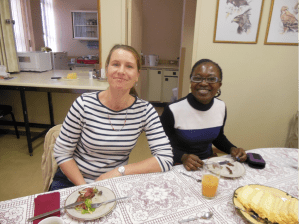 Stephanie, our patient poop tutor